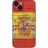 Spain Flag Dark Wood iPhone 14 Plus Skin